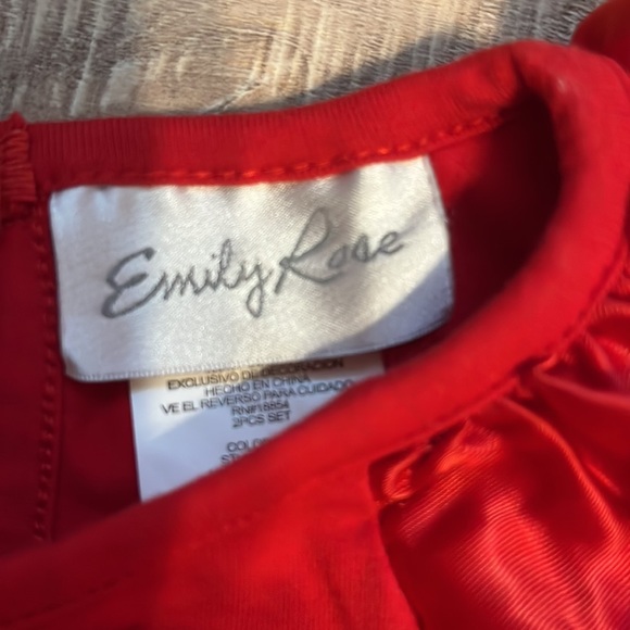 Emily Rose red white & blue dresses 3 pieces satin embroidered star/ butterfly 5 - Picture 11 of 16